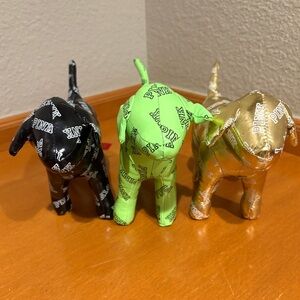 PINK Victoria’s Secret set of 3 collectible mini dogs